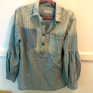 We the free denim top size small